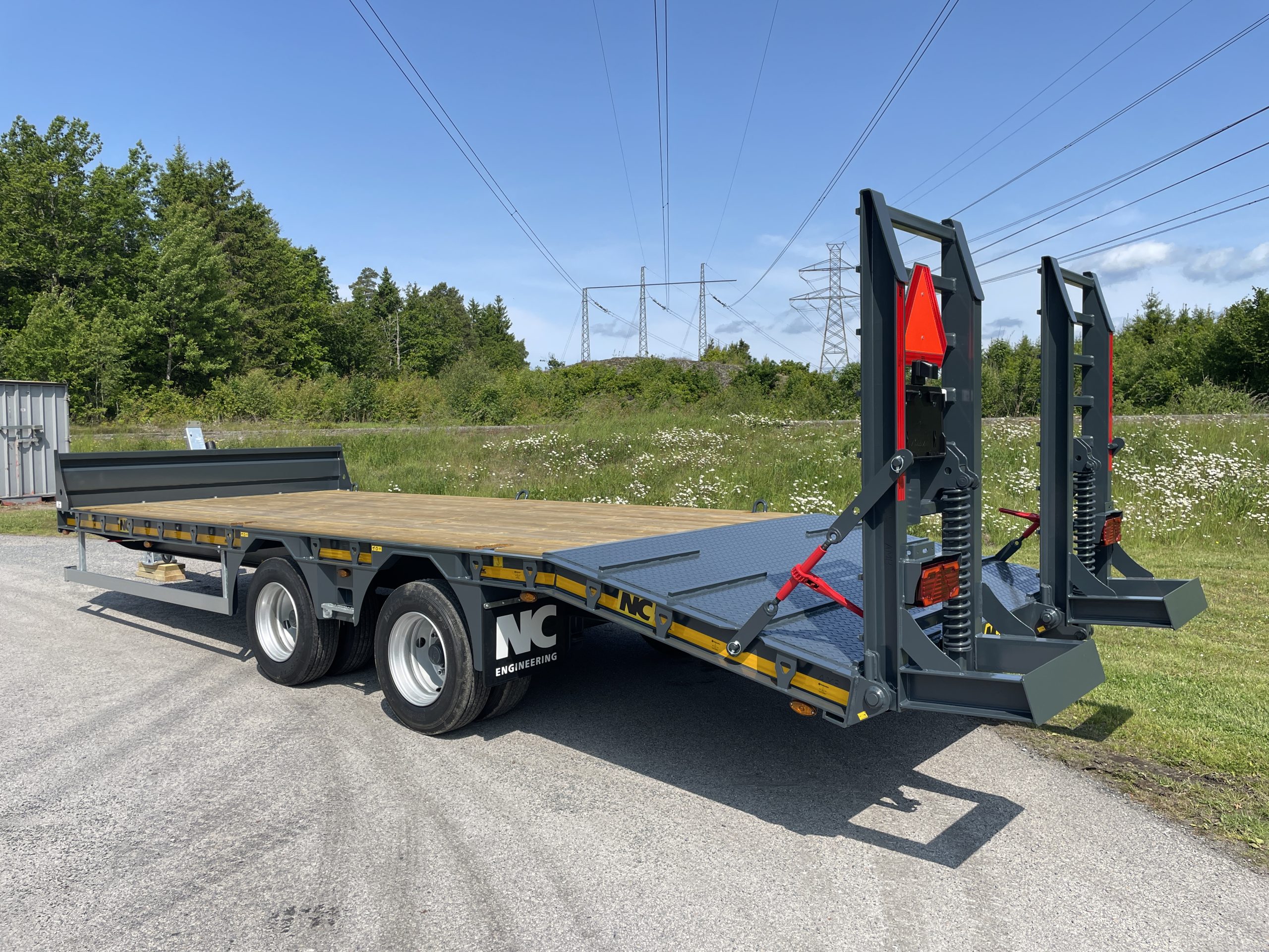 NC 2axl Traktordragen Maskintrailer 16T - Bild 3