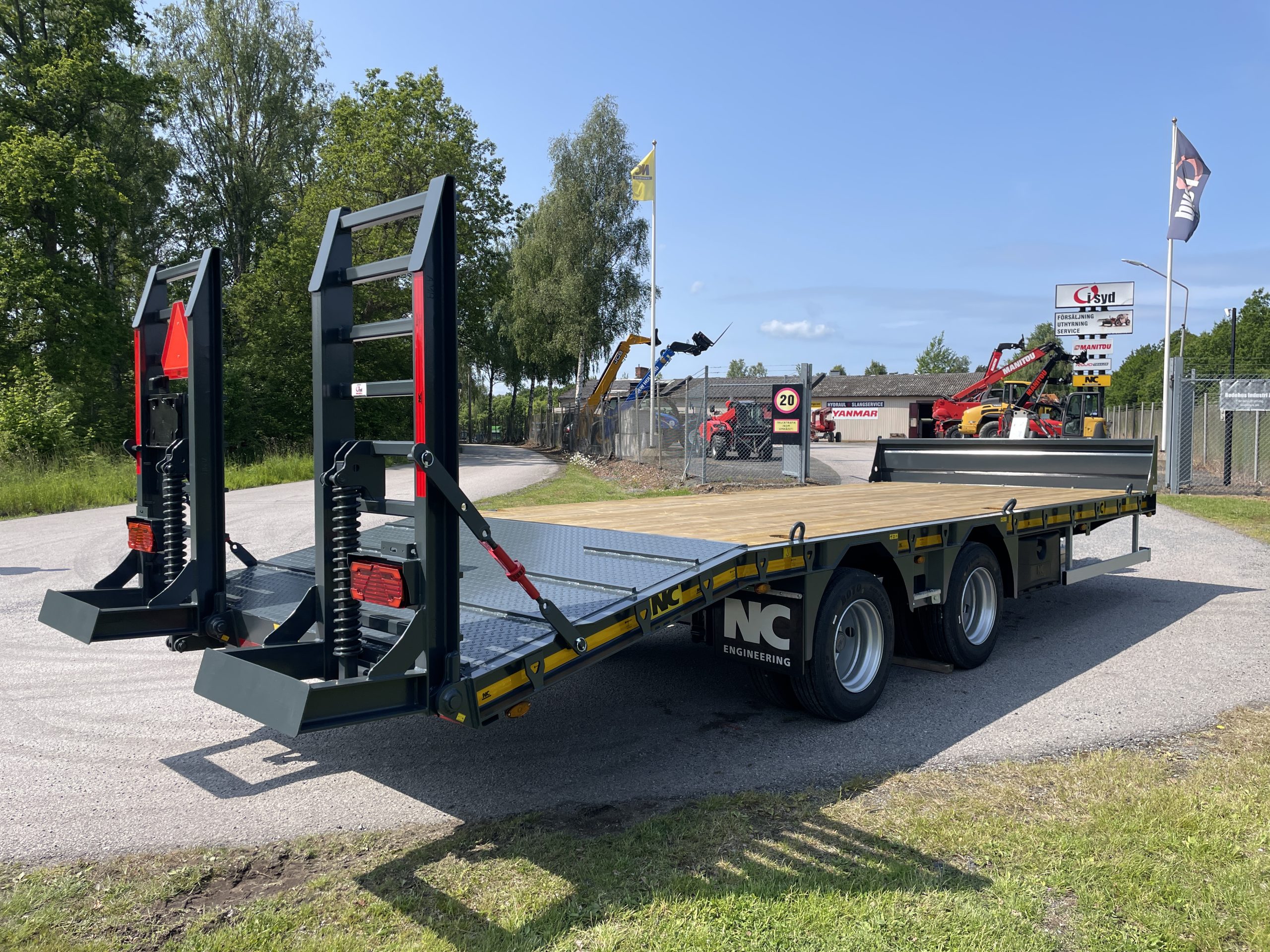 NC 2axl Traktordragen Maskintrailer 16T - Bild 5